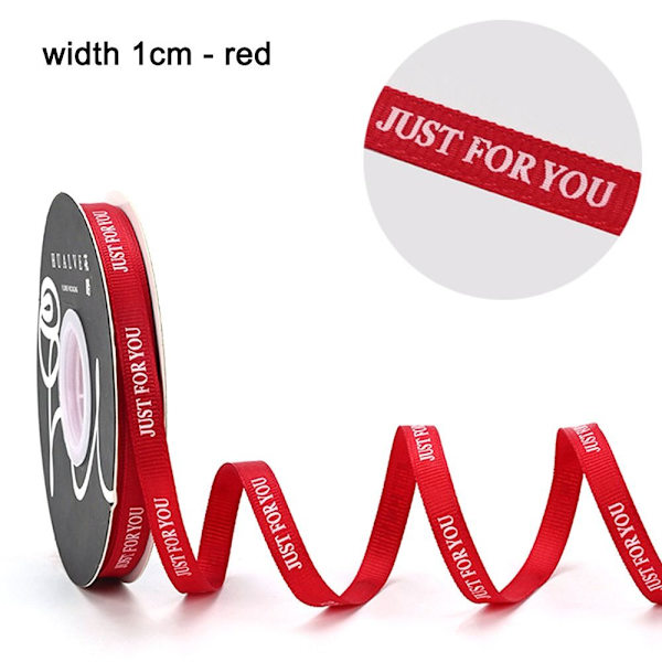 1Rullsilkesband Cake Band BREDD 1CM - RÖD BREDD 1CM - RÖD width 1cm - red