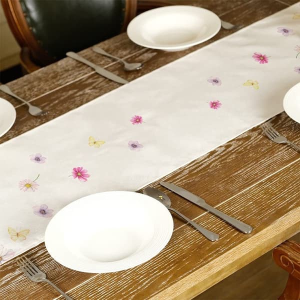 Bordslöpare Blomma Bordsflagga STIL 4 STIL 4 style 4