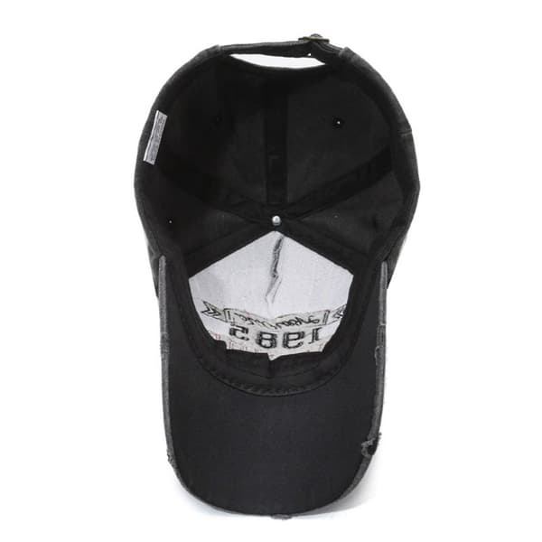 Bokstavbroderi Baseball Caps Snapback Hatter GRÅ grey