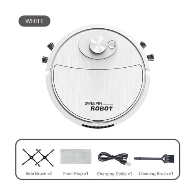 Intelligent soprobotdammsugare VIT white
