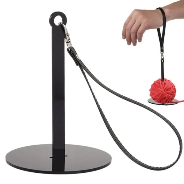 Håndledd Garnholder Garn Ball Holder SVART black