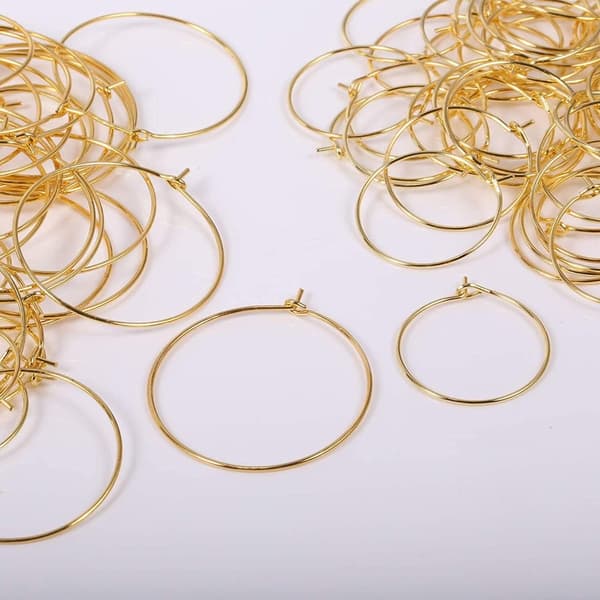 Ørering Perlebesætning Vinglas Charm Ringe