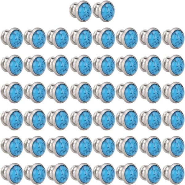 Sininen turkoosi Rapid Rivets Studs Nahkatarvikkeet