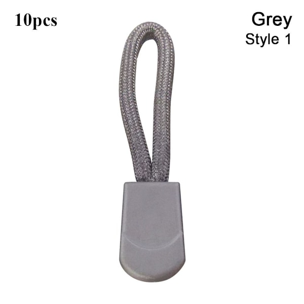 10 st Dragdragkedja ände GRÅ STIL 1 STIL 1 Grey Style 1-Style 1