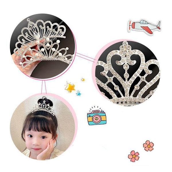 Crowns Hair Comb Crystal Crown Hårnål STYLE 10 STYLE 10 Style 10