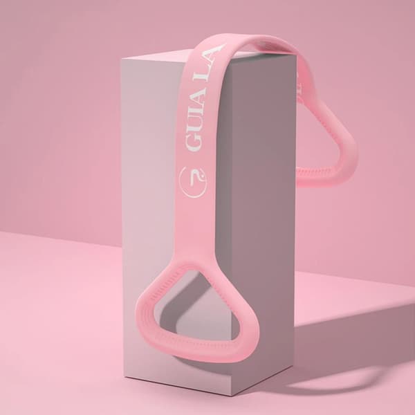 Pilates elastiskt spännband i plast LILA purple