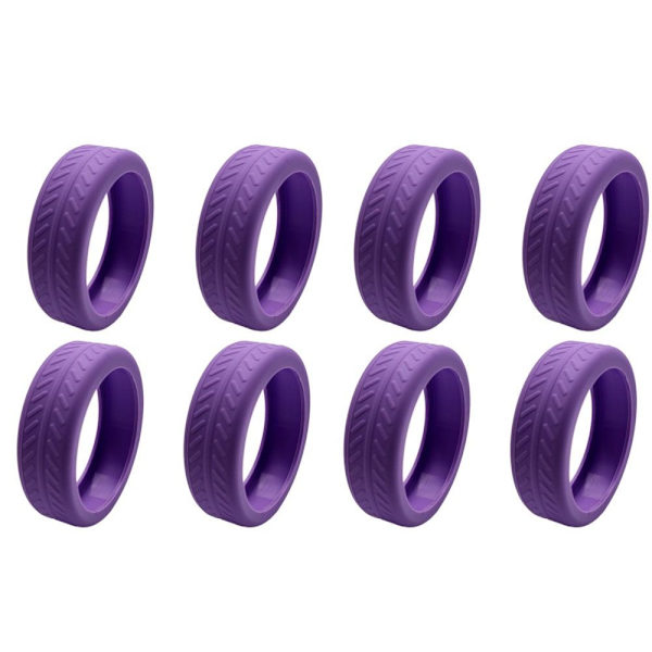 4/8 kpl matkatavaroiden pyörät Protector matkatavaroiden pyörän kengät purple 8pcs-8pcs