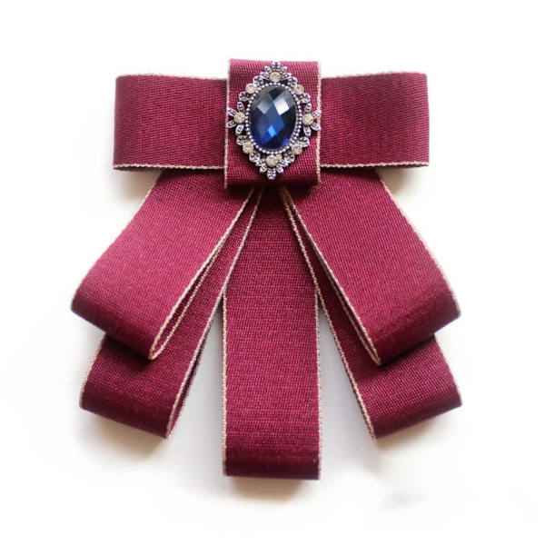 Rusetti Bowknot rintakorut PUNAINEN Red