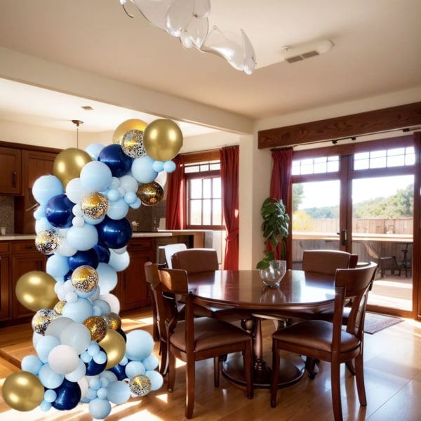 Blue Balloons Arch Kit Garland Kit Confetti