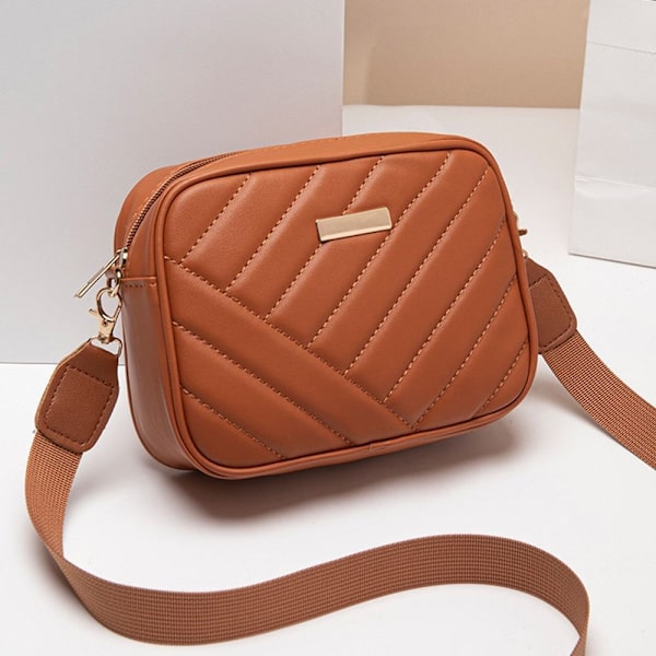 Kvinnor Axelväska Kvinnlig Crossbody Handväska BRUN brown