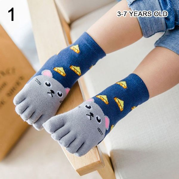 Lange rørstrømper Femfingerstrømper 3-7 ÅR 1 1 3-7 years old1