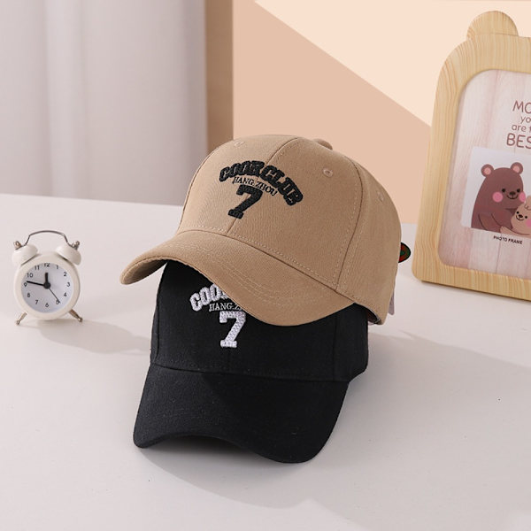 Børn Baseball Hat Minimalistisk Broderet Hat KHAKI Khaki