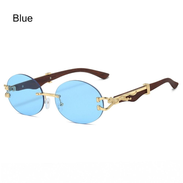 Ovale Damesolbriller Gradient Solbriller BLÅ BLÅ Blue