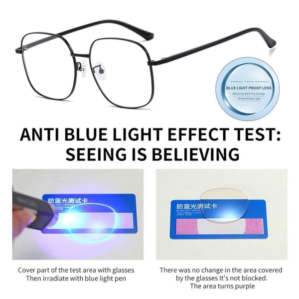 Anti-Blue Light Glasses Polygons Silmälasit LÄPINÄKYVÄ Transparent