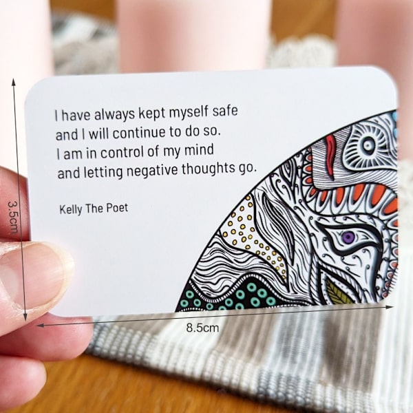 Dikter för ångestlättnad Pocket Healing Card
