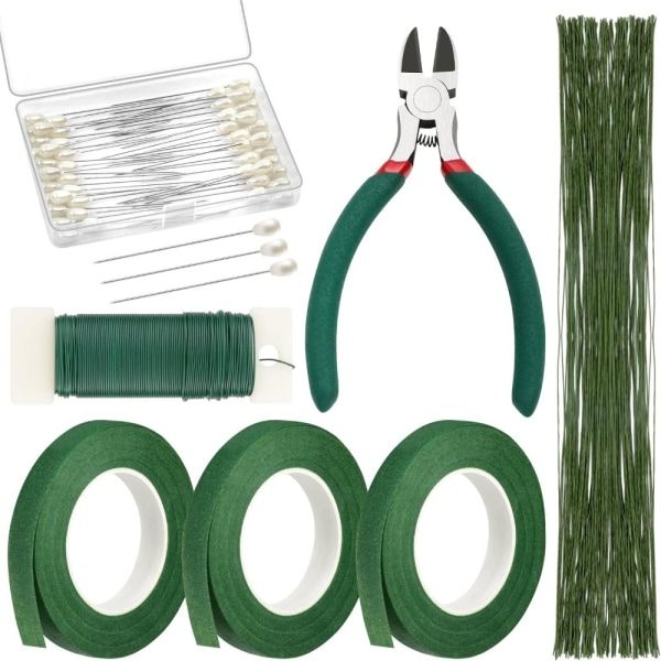 Grøn Tape Grøn Wire Boutonniere