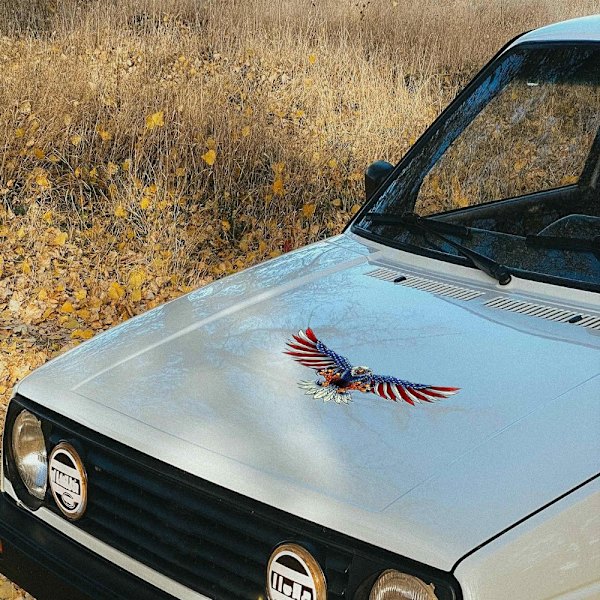 Bald Eagle Car Decals American Flag Pattern Car Decal -tarra