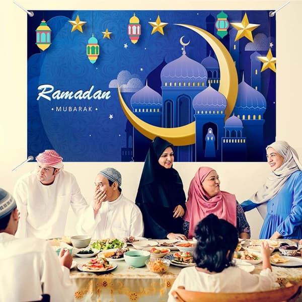 180x110cm Eid Baggrund Mubarak Dekorativ Baggrund B B