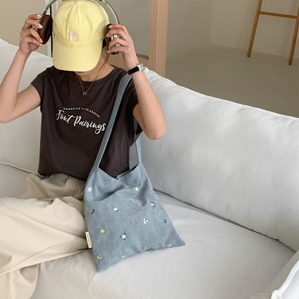 Skulderveske Tote Bag LAKE BLUE lake blue