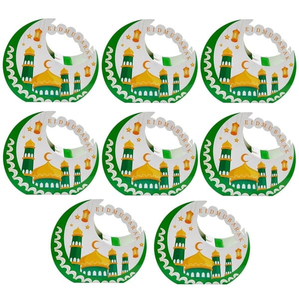 4/8 st EID Mubarak Presentask med Godispåsar 8PCSSTYLE 9 STYLE 9