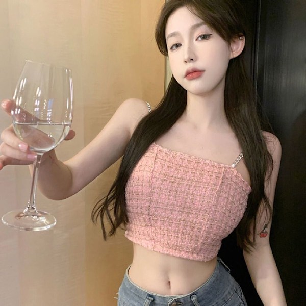 Camisole Crop Top PINK Pink