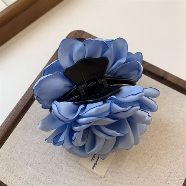 Blomsterhårklämmor Hästsvans Hårklämmor BLÅ blue