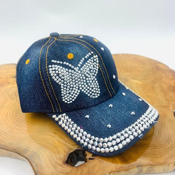 Cap Butterfly Denim STYLE A STYLE A Style A