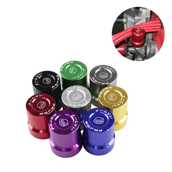 VTEC Solenoid Ventil Bilmotor Aluminium Dæksel SORT Black