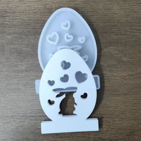 Hule kaninlys dekorasjon 3D hjerte kaninform 1 1 1