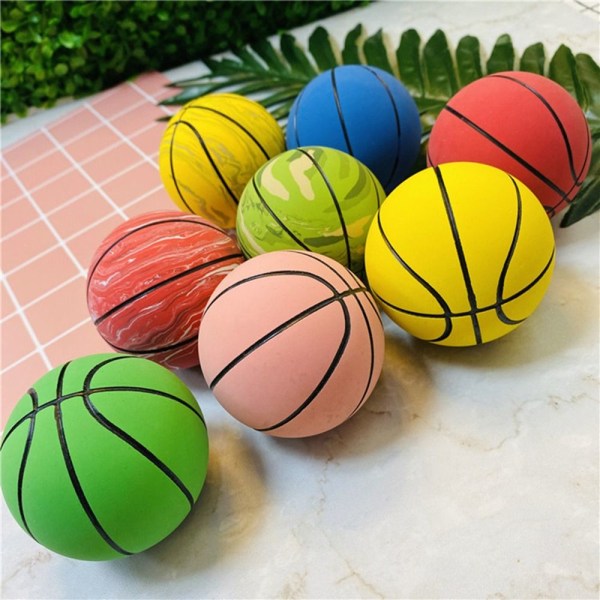 Liten Basketball Mini Gummi Basketball ROSA Pink