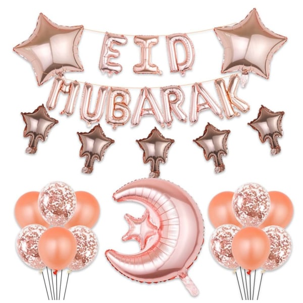 Eid Mubarak ballon aluminium film ballon sæt 2 2