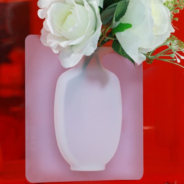 Silikone Blomstervase Klæbende Vase BLÅ-B BLÅ-B Blue-B
