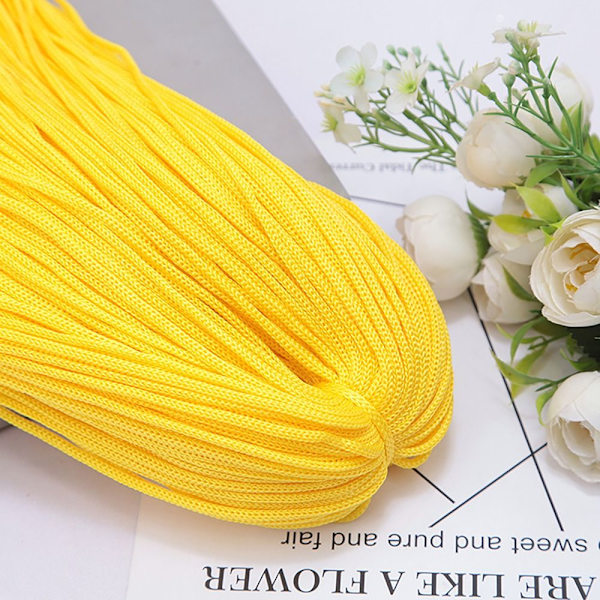 Macrame Rope Nylon johto KELTAINEN YELLOW