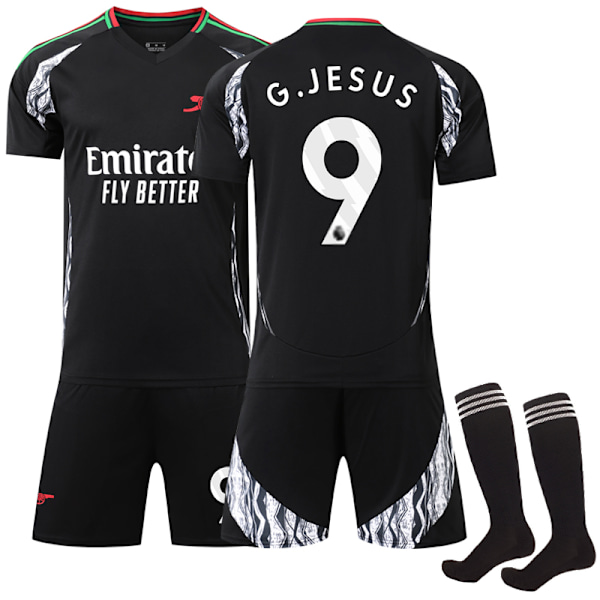 2024-2025 Arsenal Aawy Kids Adult Football Shirt Jersey No. 9 Jesus Adult XS