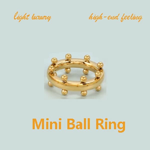 Mini Kugle Ring Fingerringe 10 10 10