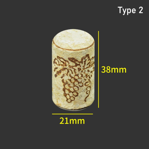 Koniske korkplugger Vinkorker av tre 10 10 10
