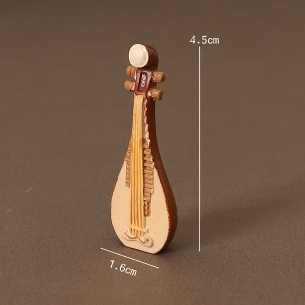 4 stk./sæt Dukkehus Klassisk Guitar Pipa Violin Simulation