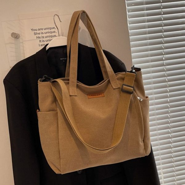 Lerret Pendle Bag Stor Kapasitet Tote Bag GRØNN green