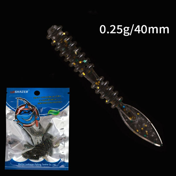 20ST Fiske Mjuka Lures Fiske Jig Lure SVART black