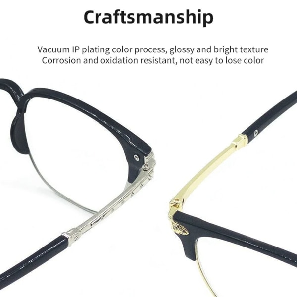 Anti-Blue Light Lesebriller Business Eyeglasses GULL Gold Strength 250