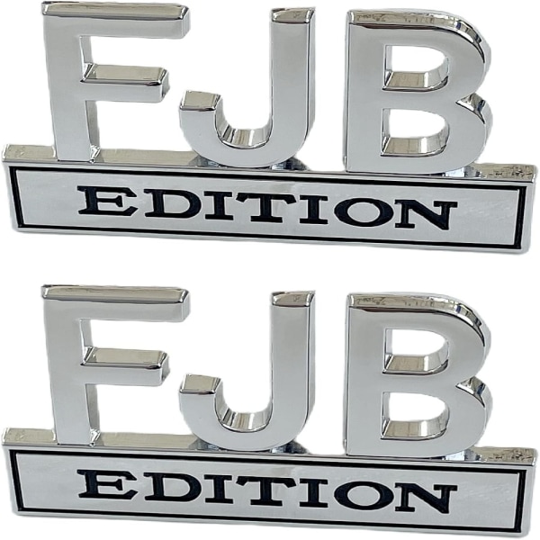 3 STK FJB Edition bilemblem-dekal 3D-metallbilmerke-klistremerker