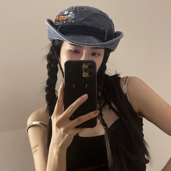 Cowboyhatt Dame Caps BLÅ Blue