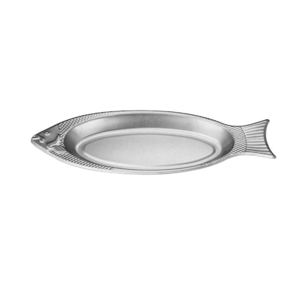 Höyrytetty kalalautanen grillilautanen SILVER-45CM SILVER-45CM Silver-45cm