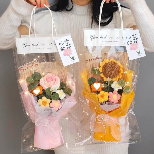 Solsikkegarnbuket Blomsterbuket A2 A2 A2