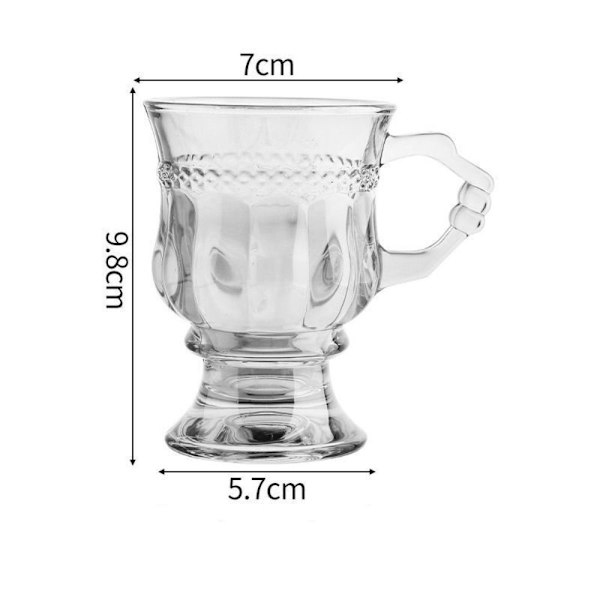 Lasi Teemuki Kahvikupit LÄPINÄKYVÄ transparent