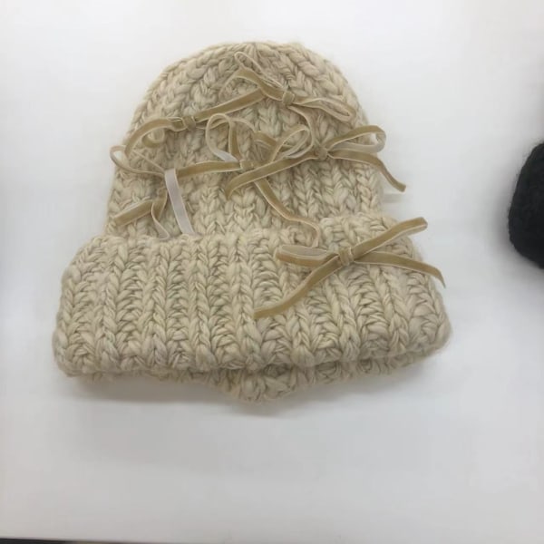Handgjorda Virkade Mössor Stickad Pullover Mössa KHAKI Khaki