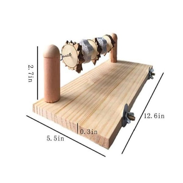 Chinchilla Slipestein Leker Pet Wood Ledges Plattform
