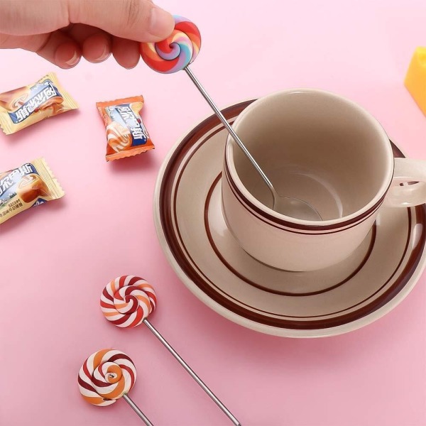 Lollipop Spoon Jälkiruokalusikka GOLD PINK&HAARUKKA PINK&HAARUKA Gold Pink&Fork-Pink&Fork