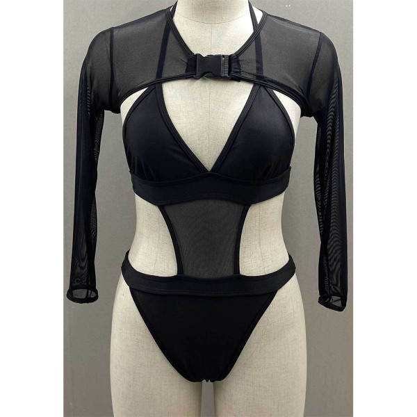 Badkläder Bikini Set BLACK SNAKE TEXTURE M Black Snake Texture M