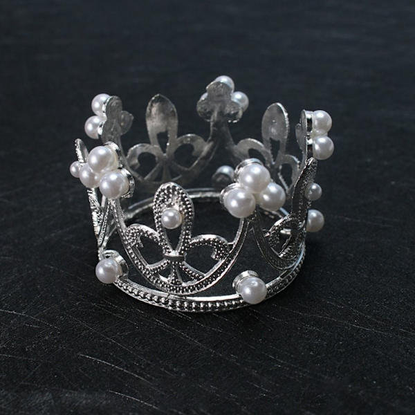 Mini Krone Prinsesse Tiara SØLV silver